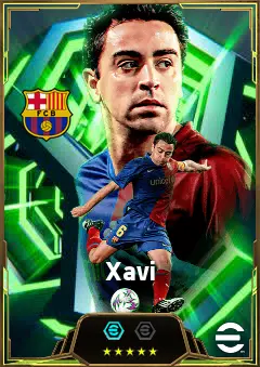 Xavi eFootball 2026 player card, 87 OVR CMF