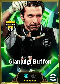 Gianluigi Buffon eFootball 2026 player card, 87 OVR GK