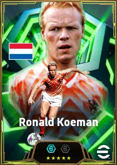 Ronald Koeman eFootball 2026 player card, 86 OVR CB