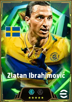 Zlatan Ibrahimović eFootball 2026 player card, 88 OVR CF