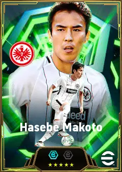 Hasebe Makoto eFootball 2026 player card, 86 OVR CB