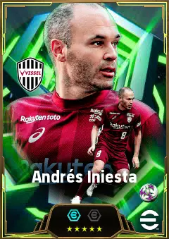 Andrés Iniesta eFootball 2026 player card, 83 OVR CMF