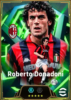 Roberto Donadoni eFootball 2026 player card, 85 OVR CMF