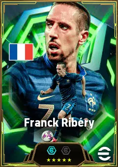 Franck Ribéry eFootball 2026 player card, 87 OVR LMF