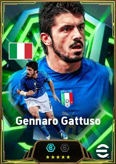 Gennaro Gattuso eFootball 2026 player card, 86 OVR DMF