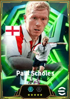 Paul Scholes eFootball 2026 player card, 84 OVR LMF