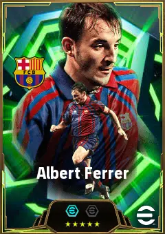 Albert Ferrer eFootball 2026 player card, 85 OVR RB