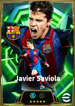 Javier Saviola eFootball 2026 player card, 86 OVR CF