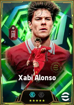 Xabi Alonso eFootball 2026 player card, 86 OVR DMF