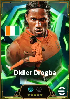 Didier Drogba eFootball 2026 player card, 85 OVR CF