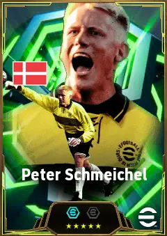 Peter Schmeichel eFootball 2026 player card, 87 OVR GK