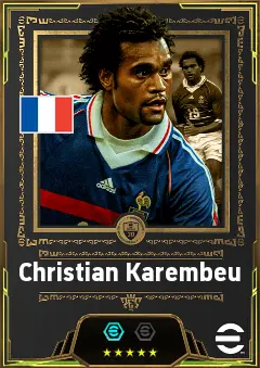 Christian Karembeu eFootball 2026 player card, 86 OVR RMF