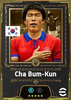 Cha Bum-Kun eFootball 2026 player card, 83 OVR CF