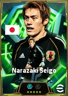 Narazaki Seigo eFootball 2026 player card, 85 OVR GK