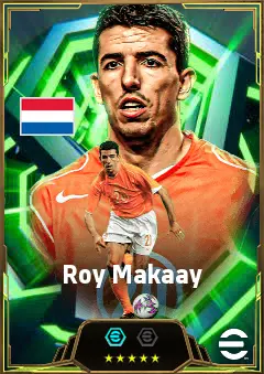Roy Makaay eFootball 2026 player card, 86 OVR CF