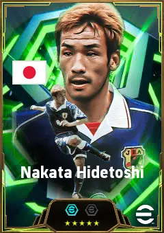 Nakata Hidetoshi eFootball 2026 player card, 85 OVR AMF