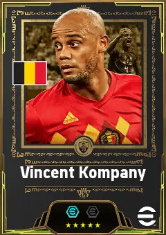 Vincent Kompany eFootball 2026 player card, 86 OVR CB
