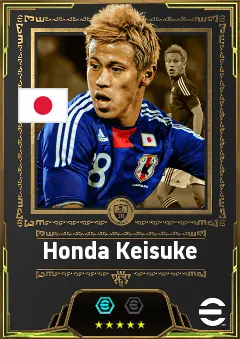 Honda Keisuke eFootball 2026 player card, 85 OVR CF