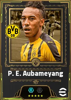 P. E. Aubameyang eFootball 2026 player card, 86 OVR CF
