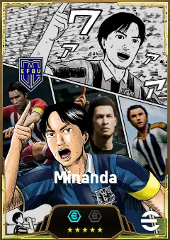Minanda eFootball 2026 player card, 86 OVR AMF