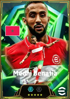 Medhi Benatia eFootball 2026 player card, 85 OVR CB
