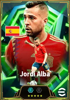 Jordi Alba eFootball 2026 player card, 85 OVR LB