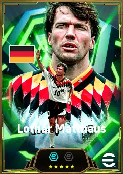 Lothar Matthäus eFootball 2026 player card, 87 OVR CMF