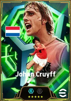Johan Cruyff eFootball 2026 player card, 89 OVR AMF