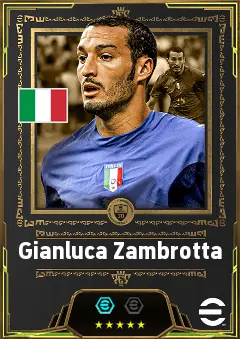 Gianluca Zambrotta eFootball 2026 player card, 86 OVR RB