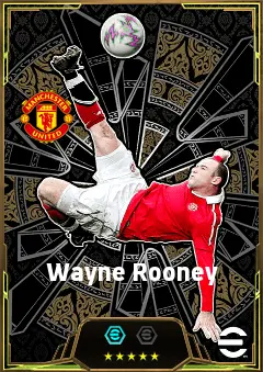 Wayne Rooney eFootball 2026 player card, 84 OVR CF