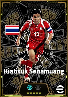 Kiatisuk Senamuang eFootball 2026 player card, 82 OVR CF