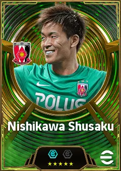 Nishikawa Shusaku eFootball 2026 player card, 84 OVR GK