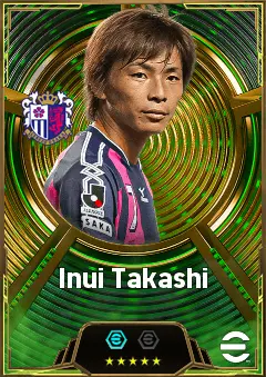 Inui Takashi eFootball 2026 player card, 85 OVR LWF