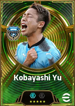 Kobayashi Yu eFootball 2026 player card, 84 OVR CF