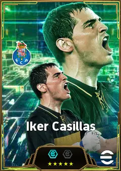 Iker Casillas eFootball 2026 player card, 84 OVR GK