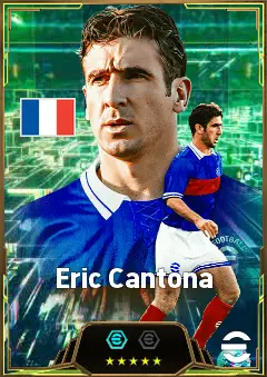 Eric Cantona eFootball 2026 player card, 84 OVR CF