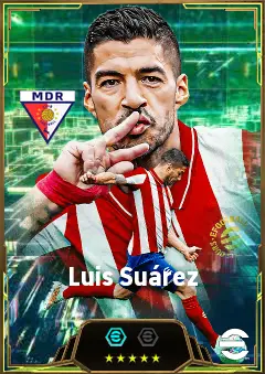 Luis Suárez eFootball 2026 player card, 86 OVR CF
