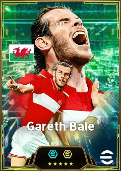 Gareth Bale eFootball 2026 player card, 87 OVR RWF