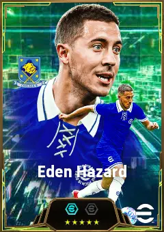 Eden Hazard eFootball 2026 player card, 89 OVR LWF