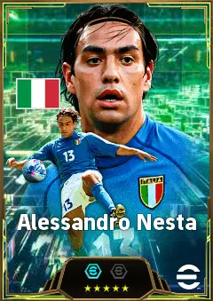 Alessandro Nesta eFootball 2026 player card, 87 OVR CB