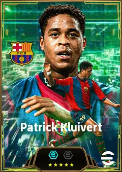 Patrick Kluivert eFootball 2026 player card, 83 OVR CF