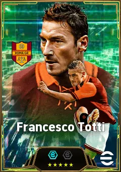 Francesco Totti eFootball 2026 player card, 87 OVR CF