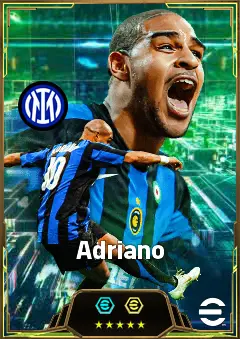 Adriano eFootball 2026 player card, 86 OVR CF