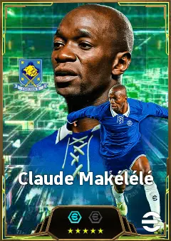 Claude Makélélé eFootball 2026 player card, 87 OVR DMF