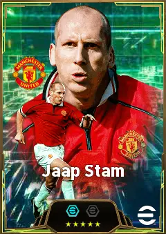 Jaap Stam eFootball 2026 player card, 87 OVR CB