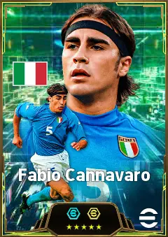 Fabio Cannavaro eFootball 2026 player card, 88 OVR CB