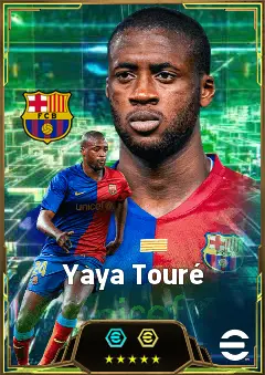 Yaya Touré eFootball 2026 player card, 86 OVR DMF