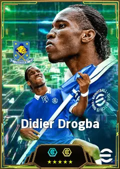 Didier Drogba eFootball 2026 player card, 86 OVR CF