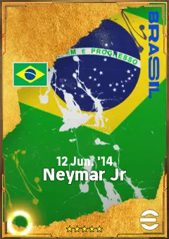 Neymar Jr eFootball 2026 player card, 87 OVR LWF