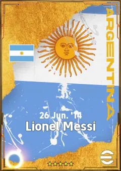 Lionel Messi eFootball 2026 player card, 89 OVR AMF